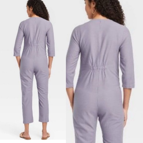 The Nines by Hatch Target Maternity Jumpsuit one piece size s small purple - Picture 3 of 9